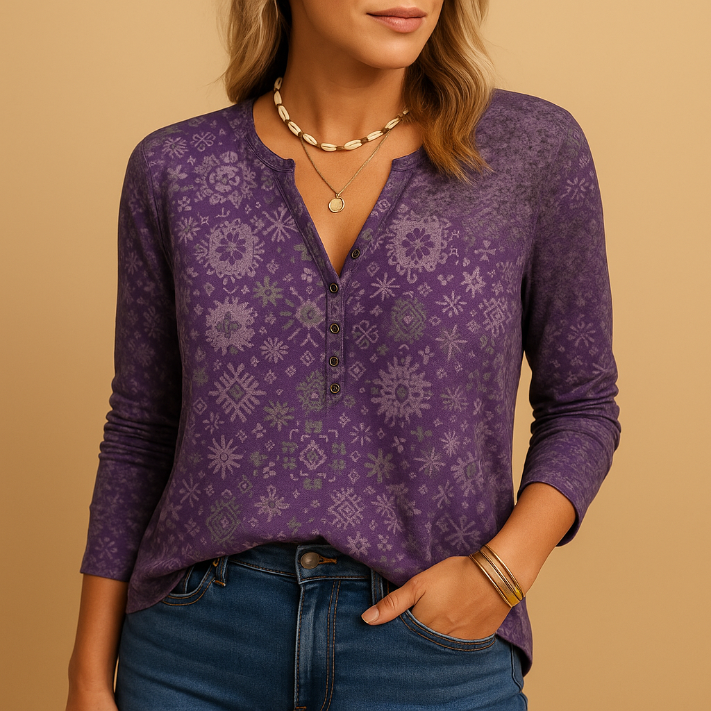 Women’s airy summer blouse with elegant details and flattering fit, perfect for vacations, warm days, and casual summer outfits.