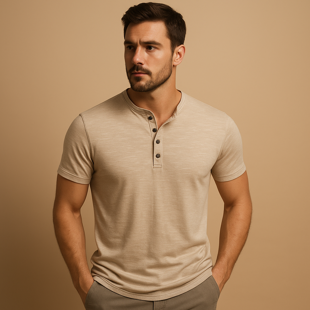 Classic cotton T-shirt for men with soft breathable fabric and regular fit, ideal for casual wear and everyday comfort.