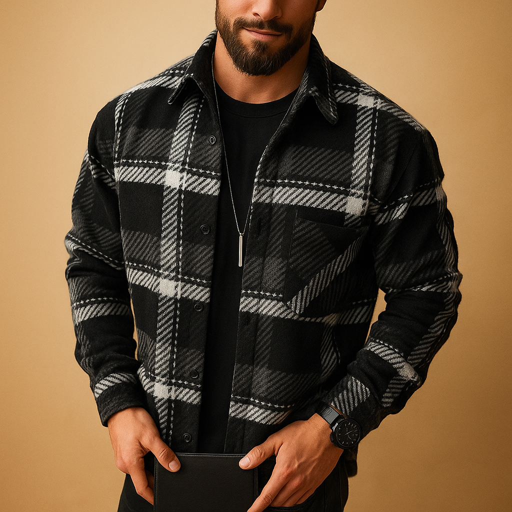 Men’s classic long sleeve shirt in solid colors, featuring a breathable lightweight design, perfect for work, leisure, or formal occasions.