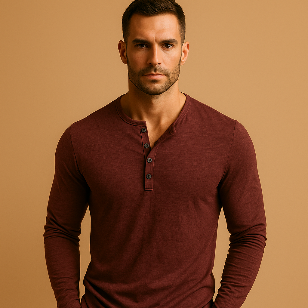 Men’s classic long sleeve shirt in multiple colors with a comfortable straight fit, perfect for casual, work, or evening wear.