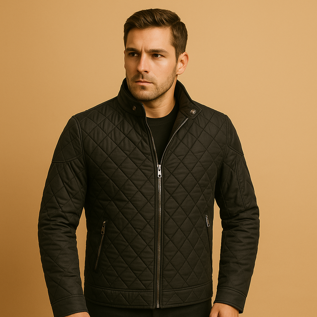 Men’s elegant insulated winter coat with timeless design, ideal for casual and formal occasions during cold weather.