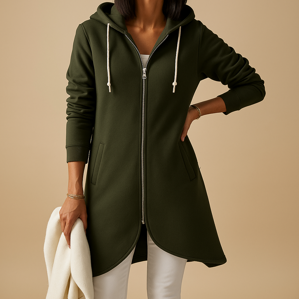 Light open cardigan for women in breathable soft knit, minimalist design with regular fit, ideal for office, casual outfits, and everyday layering.