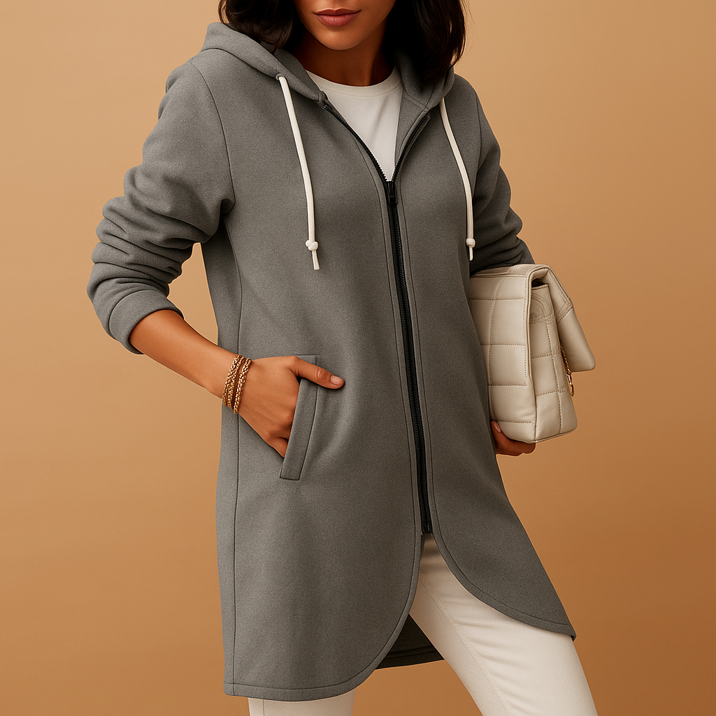 Light open cardigan for women in breathable soft knit, minimalist design with regular fit, ideal for office, casual outfits, and everyday layering.
