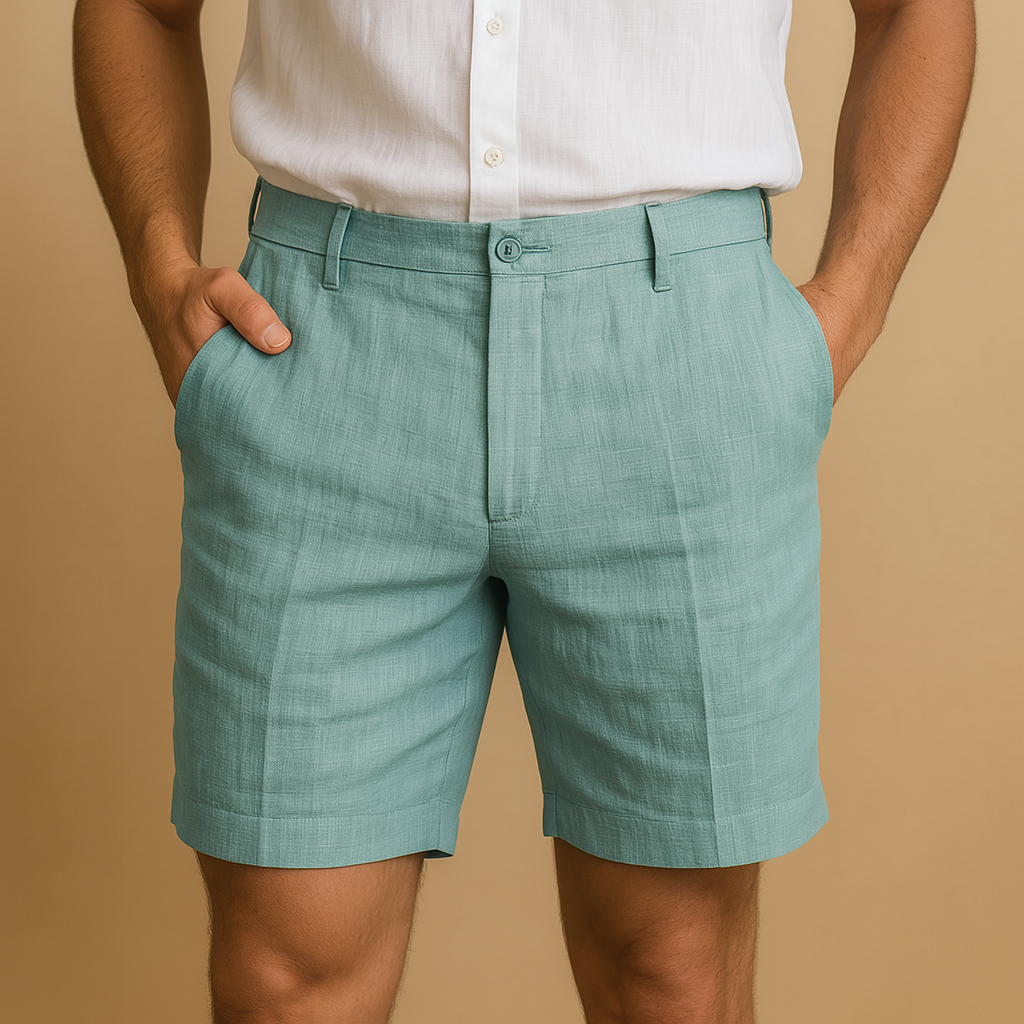 Men’s lightweight casual shorts with elastic waistband, breathable design, and relaxed fit, ideal for summer days, the beach, and everyday comfort.