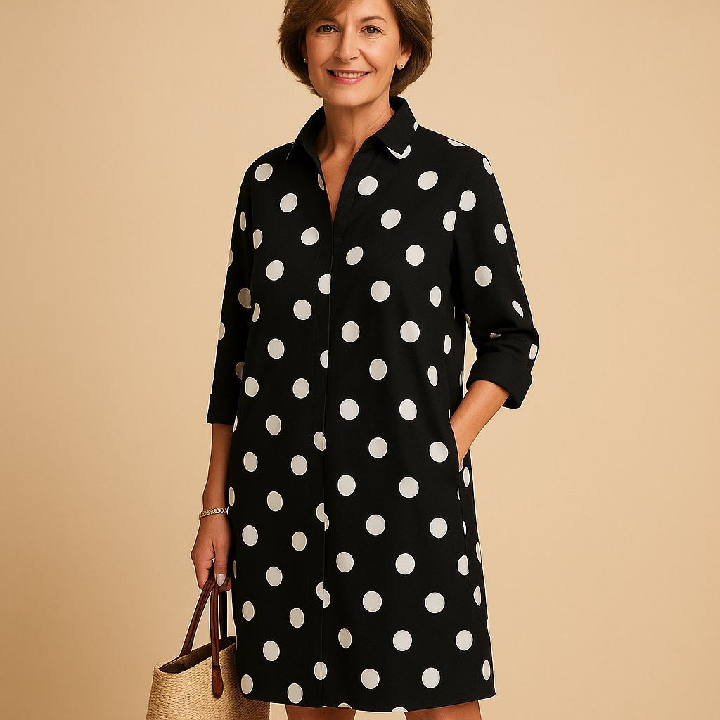 Women’s lightweight spring dress with soft-flowing fabric and flattering fit, perfect for sunny days, parties, and elegant casual wear.