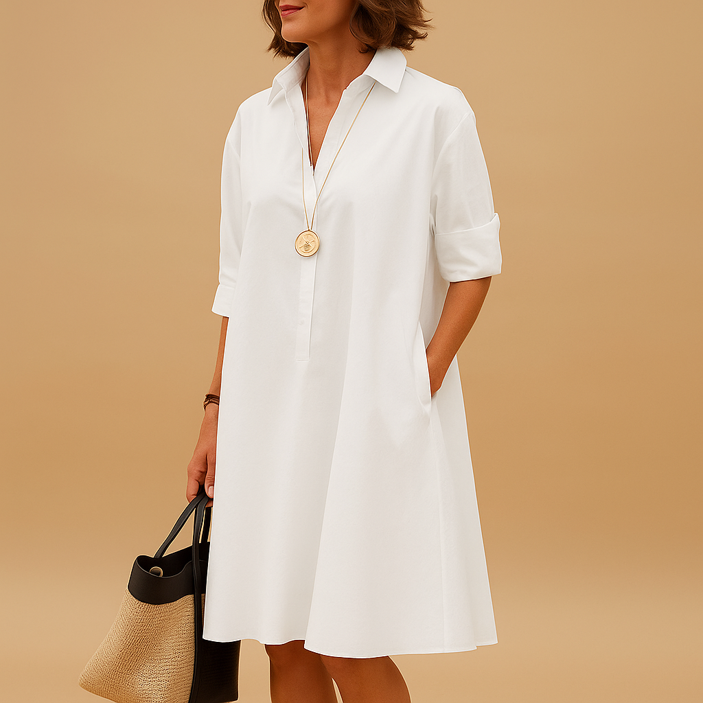 Women’s lightweight spring dress with soft-flowing fabric and flattering fit, perfect for sunny days, parties, and elegant casual wear.