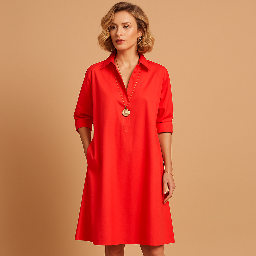 Women’s lightweight spring dress with soft-flowing fabric and flattering fit, perfect for sunny days, parties, and elegant casual wear.