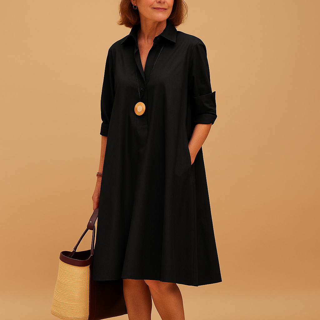 Women’s lightweight spring dress with soft-flowing fabric and flattering fit, perfect for sunny days, parties, and elegant casual wear.