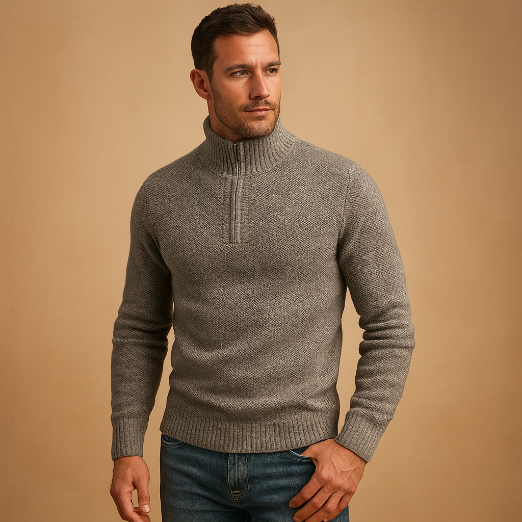 Men’s lightweight stylish sweater, breathable, elegant, and ideal for autumn, winter, or business casual outfits.