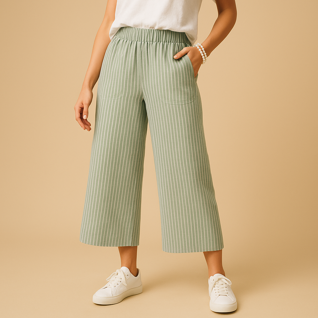 Women’s lightweight summer pants with breathable fabric and regular fit, perfect for spring days, summer outings, and versatile everyday wear.