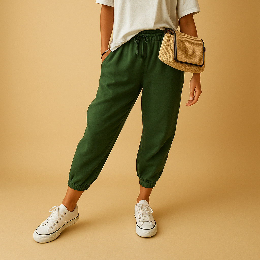 Women’s breathable wide leg pants with a loose airy fit, available in beige, white, green, blue, and black. Perfect for work, leisure, and warm days.