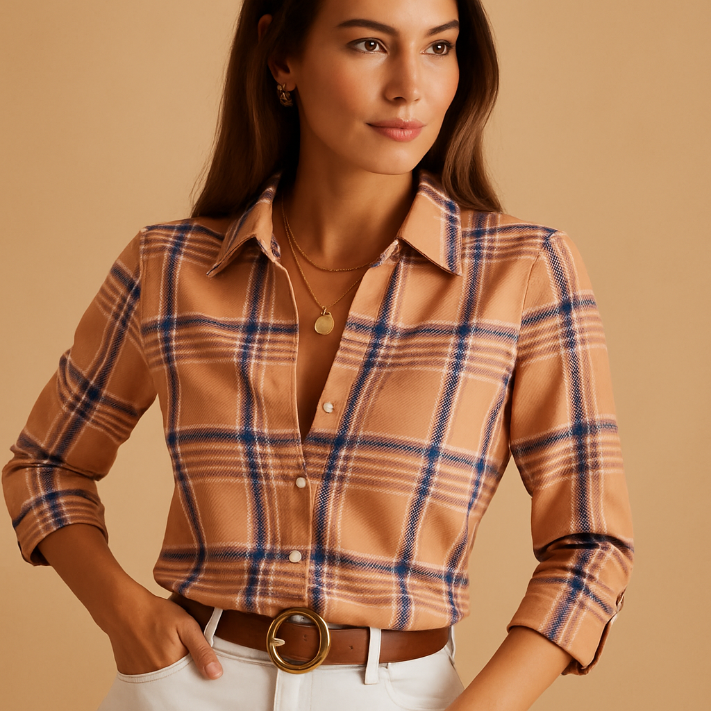 Women’s wrap blouse with bold print and relaxed fit, perfect for office wear, casual outfits, and stylish evenings out.