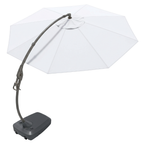 12 ft Round Cantilever Patio Umbrella with Wheeled Fillable Base