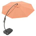 12 ft Round Cantilever Patio Umbrella with Wheeled Fillable Base