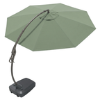 12 ft Round Cantilever Patio Umbrella with Wheeled Fillable Base