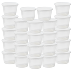 24 Pack Reusable Plastic Food Storage Containers with Snap-on Lids