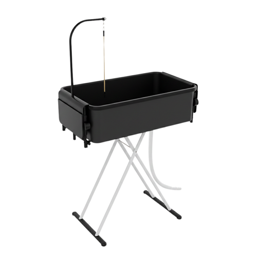 2-in-1 Foldable Pet Bathtub & Grooming Table with Drain Hose
