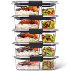 Airtight Food Containers with Lids for Meal Prep and Storage