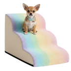 3-Step Pet Stairs for Small Dogs & Cats, Ramp for Sofa, Chair, or Bed