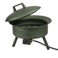 19-Inches Camping Propane Fire Pit with Cover and Flame Control