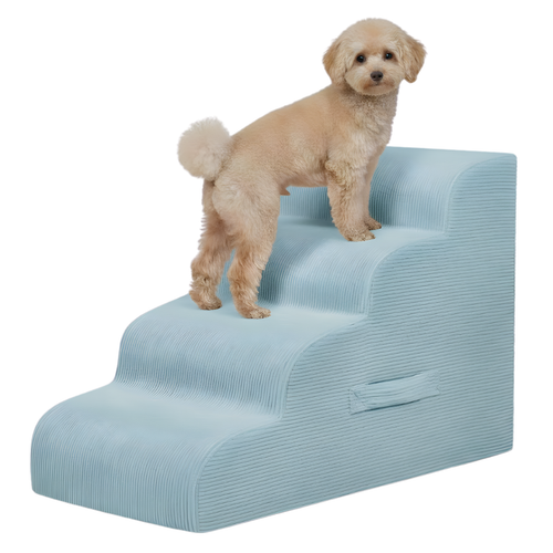 4-Step Pet Ramp Stairs for Beds and Sofas for Small Dogs and Cats