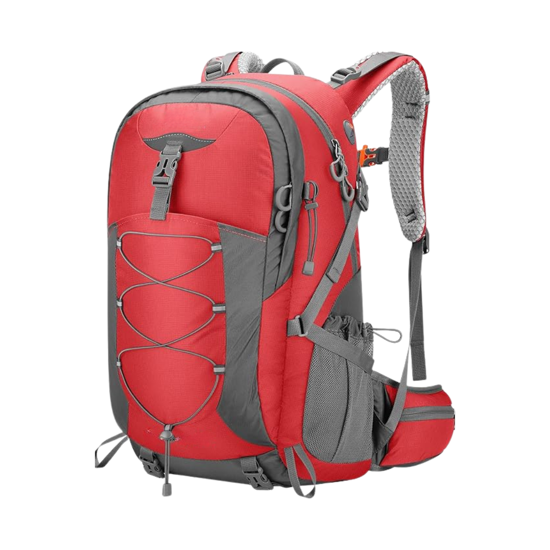 40L Hiking Backpack with Rain Cover and Multi-Pocket Storage