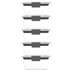 Airtight Food Containers with Lids for Meal Prep and Storage