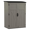 54 Cu Ft Vertical Resin Outdoor Storage Shed with Double Doors