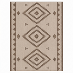 5 x 8 ft Reversible Woven Outdoor Rug for Patio, RV, Deck Use