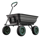 600 lb Garden Dump Cart Steel Frame Material Handling Wagon System