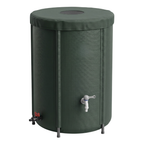 65 Gallon Collapsible Rain Barrel for Garden Water Collection