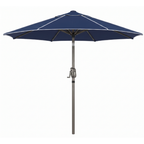 7.5 ft Patio Market Umbrella with Tilt Crank and 8-Rib Frame