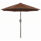 7.5 ft Patio Market Umbrella with Tilt Crank and 8-Rib Frame