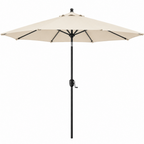 9 ft Patio Table Umbrella With Crank Tilt, 8 Ribs And UV Canopy
