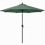 9 ft Patio Table Umbrella With Crank Tilt, 8 Ribs And UV Canopy