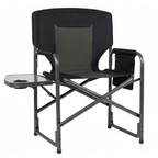 Foldable Aluminum Camping Chair with Side Table, 400 lb Rating