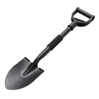 Compact Metal Digging Shovel for Garden, Camping, and Yard Work