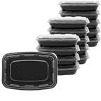 Stackable Food Storage Containers with Snap-Seal Lids for Meal Prep