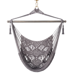 Cotton Rope Hammock Chair With 40 Inch Hardwood Spreader Bar