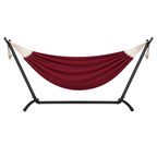 Double Hammock with Steel Stand 500 lb Capacity and Carry Bag