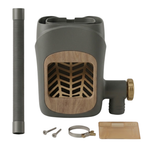 Downspout Rain Barrel Diverter with Filter and PVC Hose System