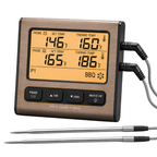 Dual Probe Digital BBQ Meat Thermometer with LCD Timer Display