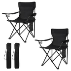 Portable Folding Camping Chair with Carry Bag and Alloy Steel Frame