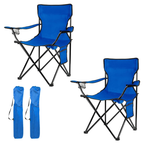 Portable Folding Camping Chair with Carry Bag and Alloy Steel Frame