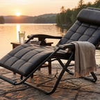 Oversized Reclining Lounge Chair with Removable Cushion, Foldable