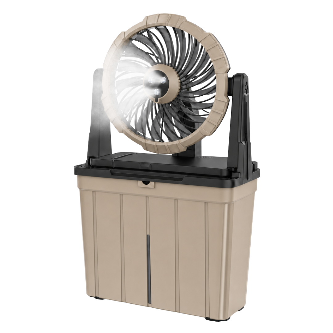 Portable Rechargeable Misting Fan with 9L Water Tank and 3 Speeds