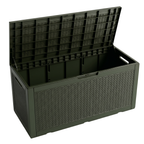 Resin Deck Storage Box 400 Liters Capacity Patio Garden Tool Storage
