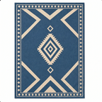 Reversible 5 x 8 ft Area Rug for Patio Deck Porch RV Camping