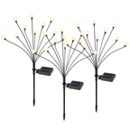 Solar Firefly Garden Lights LED Water-Resistant Landscape Yard Decor