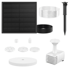 Solar Bird Bath Fountain Pump Kit with 5 Nozzles and 4ft Tubing